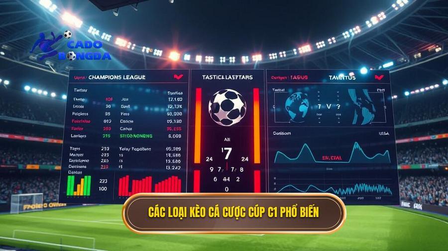 Các loại kèo cá cược Cúp C1 châu Âu phổ biến hiện nay