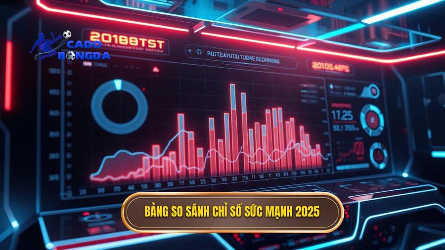 Bảng so sánh các chỉ số sức mạnh dự kiến 2025