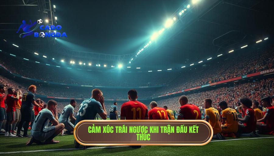 2. Những cung bậc cảm xúc khác nhau khi trận đấu khép lại